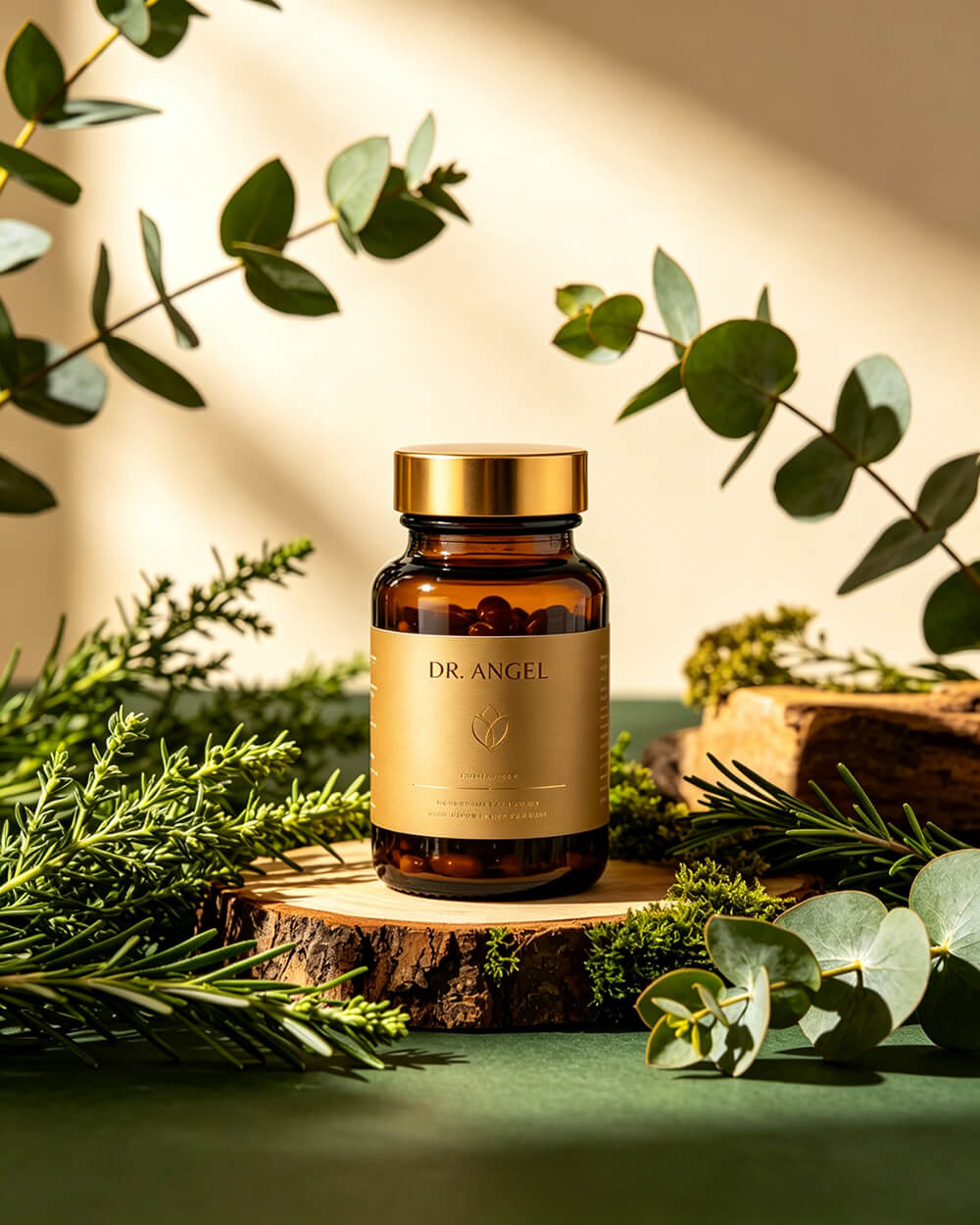 DR. ANGEL premium dietary supplement bottle
