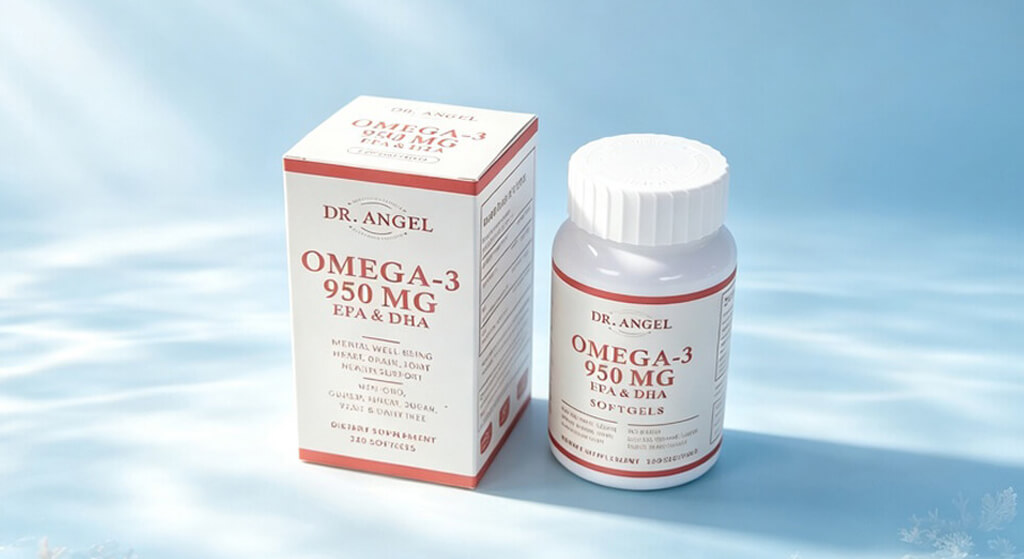 Omega-3 Fish Oil supplement bottle